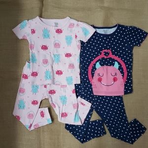 Girls 18 Mo Monster Themed Pajamas